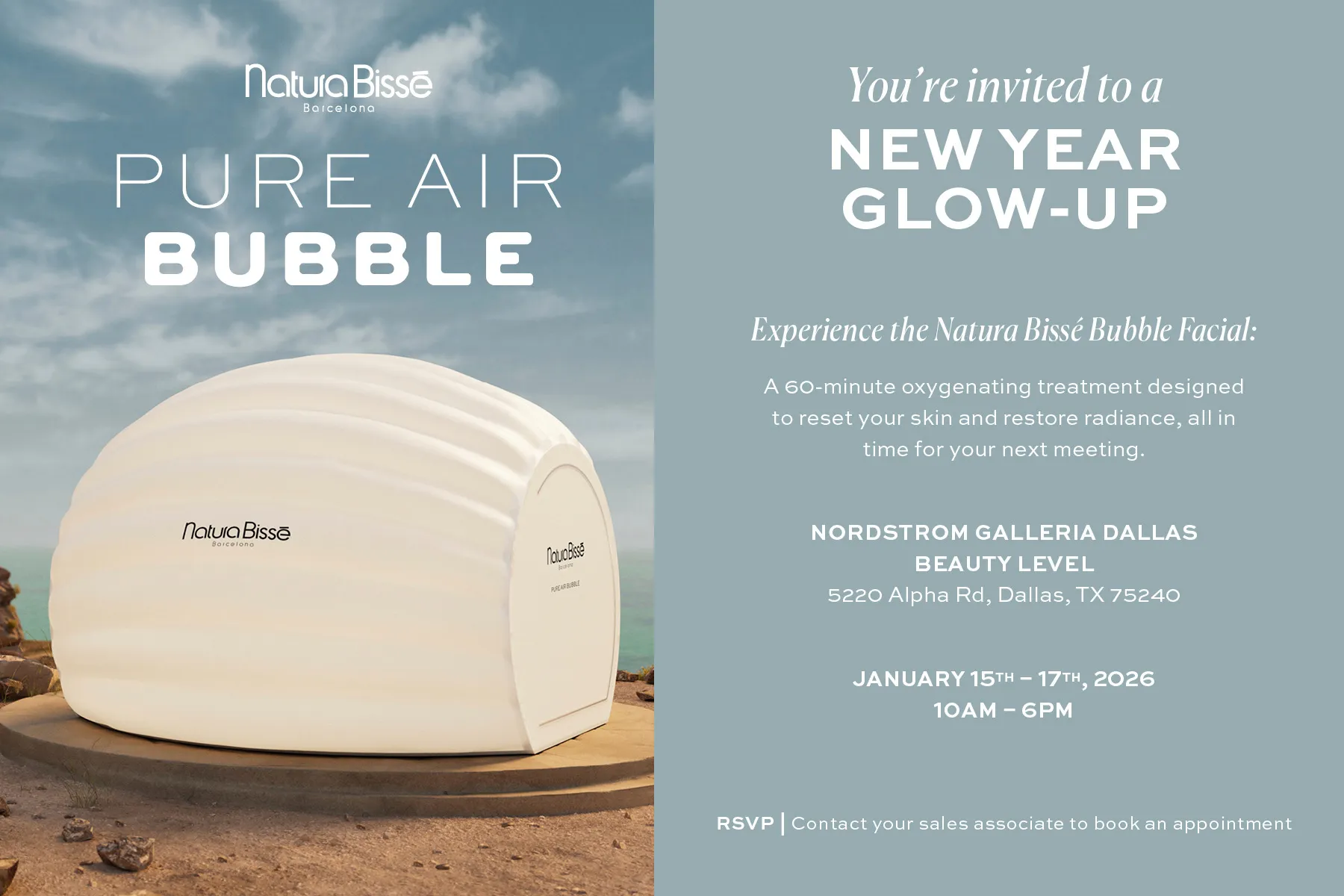 Natura Bissé Pure Air Bubble Facial Event