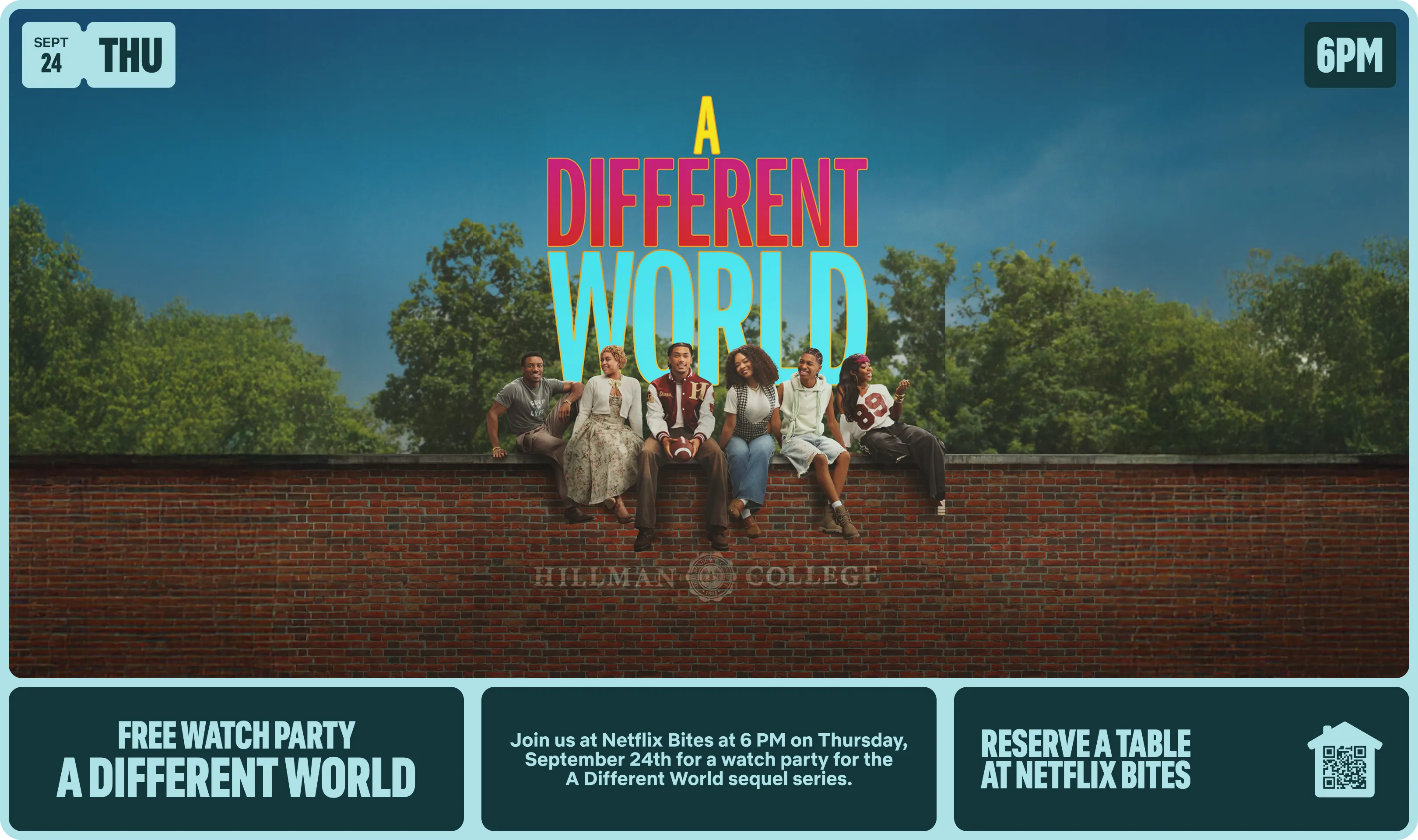 A Different World Watch Party