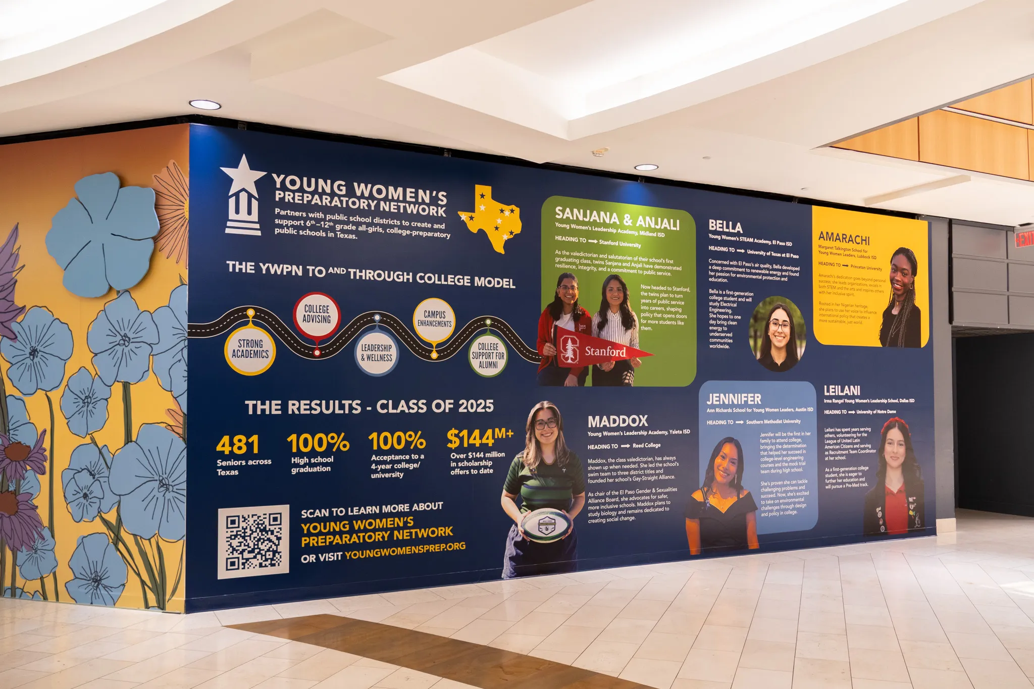 Young Women's Preparatory Network Gallery Wall